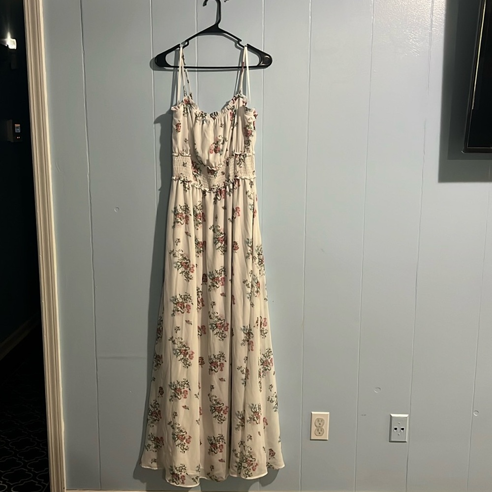 Floral white Summer Dress